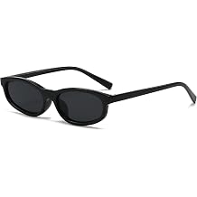 Long Keeper Retro Oval Sunglasses for Women Trendy Narrow 90s Sunglasses Lightweight Small Chic Cat Eye Y2K Travel Glasses UV400 Protection