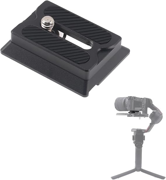 Quick Release Plate for DJI Ronin RS 2/RSC 2/RS 3/RS 3 Pro/RS 4/RS 4 Pro/RS 4 Mini Gimbal Stabilizer With Arca-Swiss Standard