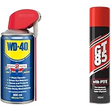 WD-40 Multi-Use Product Smart Straw 300 ml - The Ultimate All-Purpose Lubricant for Home & Workshop Use & GT85 Spray 400ml: Lubricates, Cleans & Protects Metal/Composite, Rust Defense