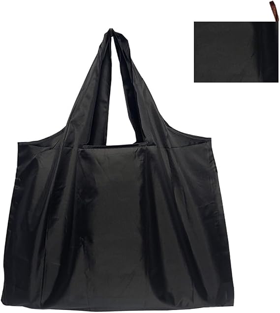 Large Foldable Shopping Bag Fabric Reusable Reusable Bag Environmentally Friendly Foldable Bag Lightweight Quick-Drying for Shopping Travel Trip (58 x 40 cm)