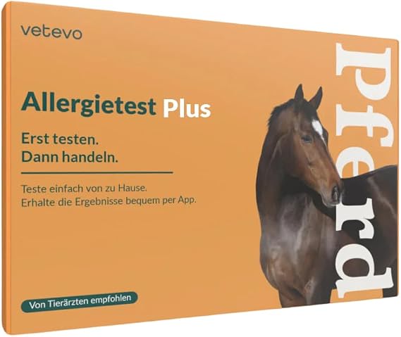 vetevo Allergy Test Plus Horse, Incompatibility Test for Watery Eyes, Hair Loss, Cough & Breathing Problems, 295+ Incompatibilities