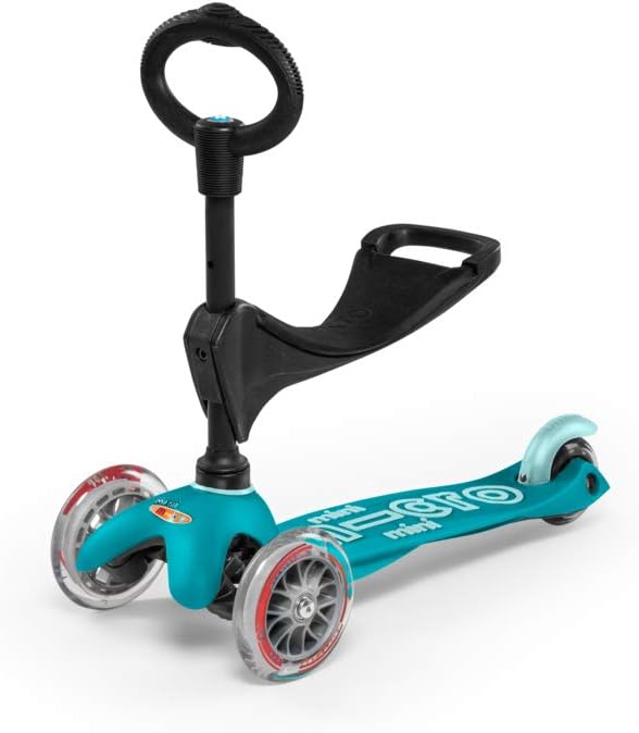 Micro Kickboard - Mini 3in1 Deluxe 3-Stage Ride-on Micro Scooter Toddler Toys for Ages 12 Months to 5 Years