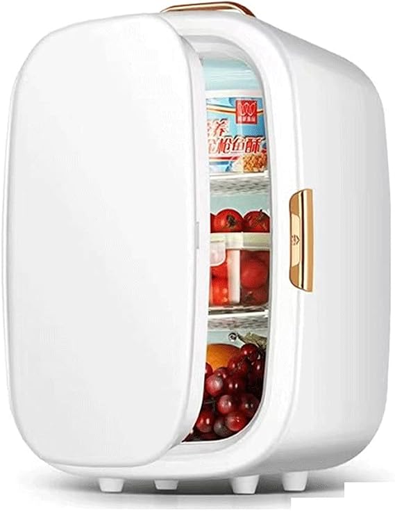Mini Fridge for Bedroom & Skincare, 20L Compact Refrigerator with AC/DC, Car and Office Use, Portable Makeup Fridge, Warmer & Cooler