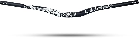 Mountain Bike Handlebar, 31.8mm, 35/50/70/90/120mm Rise Options, 780mm Cutable Width, Lightweight T6 Aviation Aluminum for MTB Trail Commuter Bikes, Durable Ergonomic Chameleon Pattern