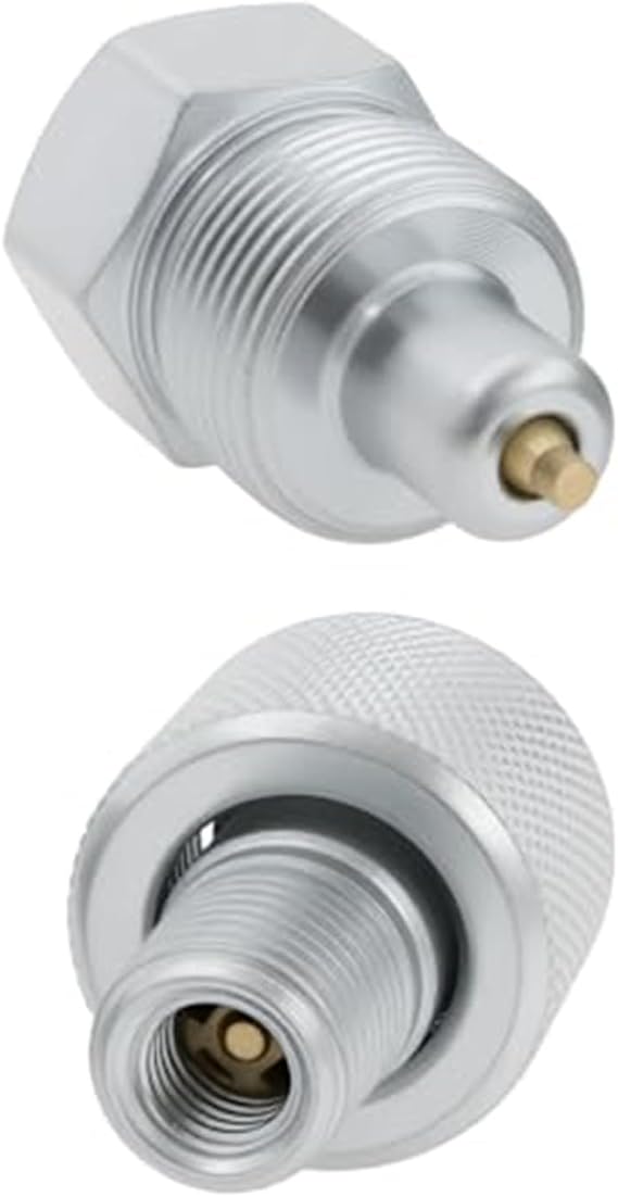 Hydraulic Quick Coupler Set 2 Pcs 6.35mm NPT Connectors for Jacks Pumps Rams Steel High Pressure Efficient Transfer Compact Design Easy Install(Separable)