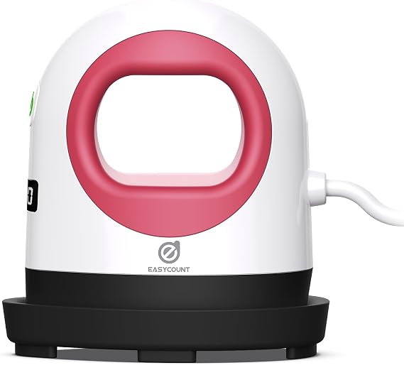 Easy Count E Mini Heat Press Machine, Heat Press Easy for Crafts, T-Shirt, Hats, Shoes, and Small HTV Vinyl Projects, Mini Portable Ironing Machine