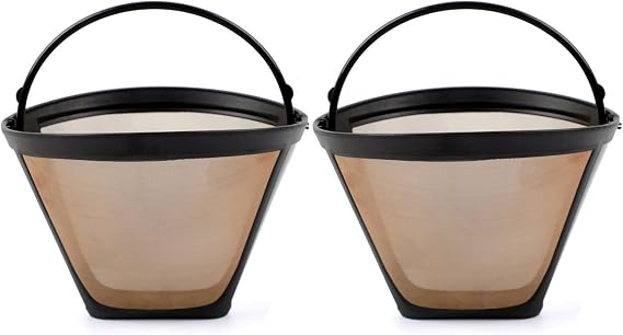WANGCL 2 Pack Cone Coffee Filters Reusable Coffee Filter for Ninja Dual Brew Pro Compatible with Ninja CFP301 DualBrew Pro