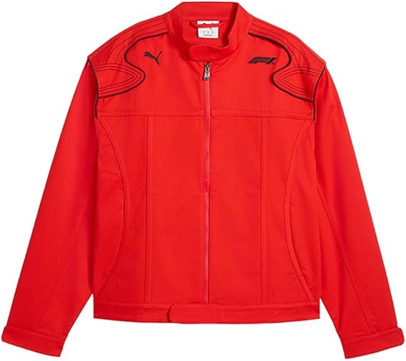 PUMA Mens Formula 1 75 Years Motorsport Racing Jacket Athletic Outerwear Casual - Black
