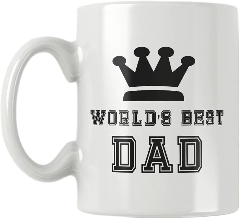 Worlds Best Dad Babalar Günü Doğum Günü Baba Hediye Baskılı Kupa Bardak, QBM1273
