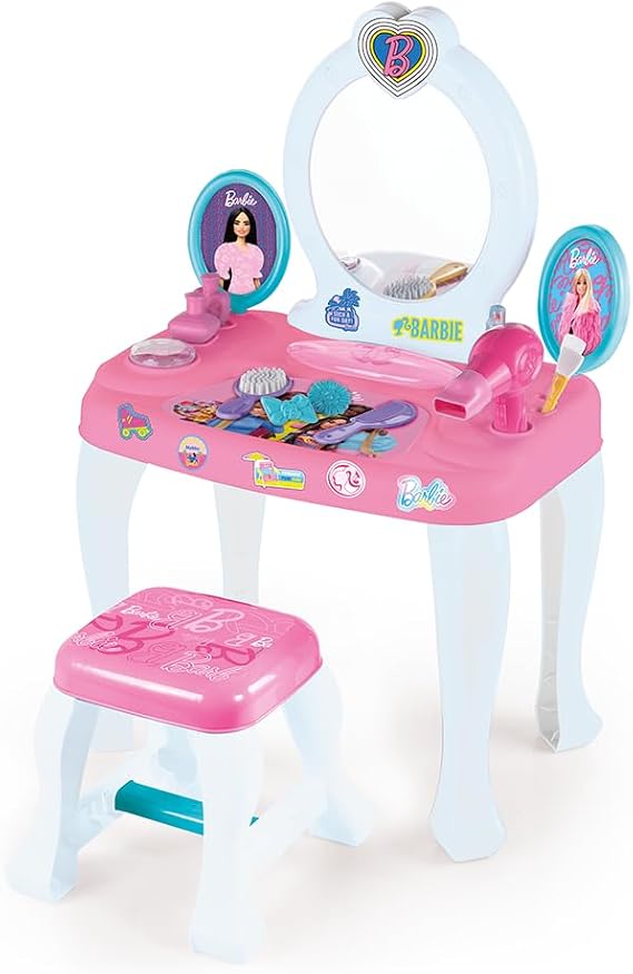 Barbie Ayaklı Makyaj Masası Ve Sandalye Seti 1609