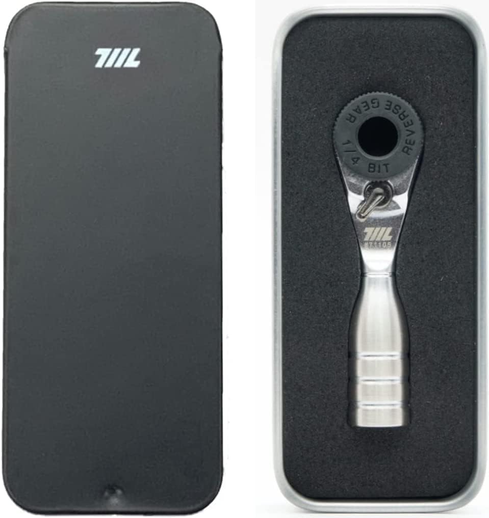711L Mini Ratchet Wrench - One of the smallest 14 inch ratchet wrenches in the world, for tight spaces - Can be connected to any hex head extension Parallel Import