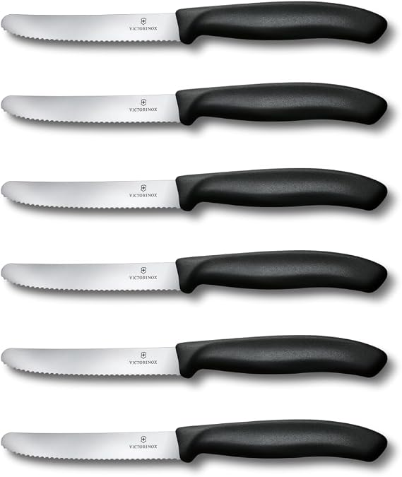 Victorinox 6.7833.6 SwissClassic Blisterli Siyah 6lı Domates Bıçağı