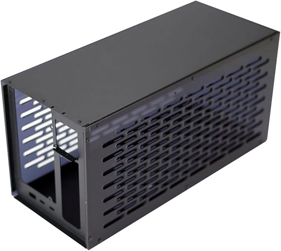 TH3P4G3 Thunderboltcompatible GPU Dock Case Metal Frame Display Cooling Fans For Power Supply