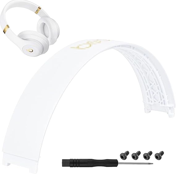 Studio 3 ヘッドバンド交換部品修理キット ヘッドバンドアクセサリー Beats Studio 3ワイヤレスヘッドフォンと互換性ありホワイト