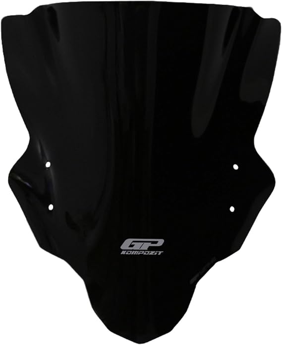 GP Kompozit Touring Cam Ön Cam Siyah Uyumlu Bajaj Pulsar NS200 2011-2023 40 cm