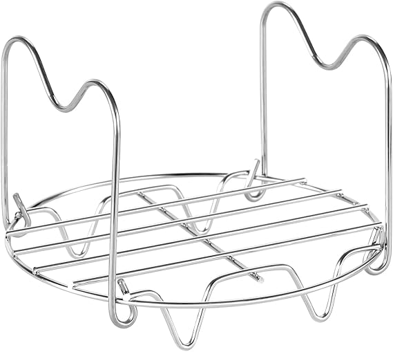 Steamer Rack Trivet with Handles for Instant Pot Pressure Cooker Accessories (Handle without silicone, For 3qt)