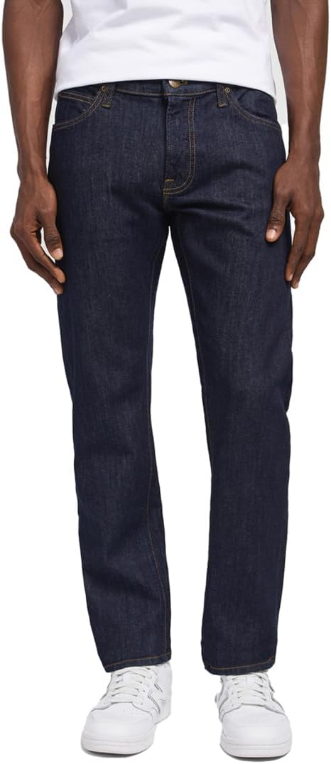 Lee - Mens Jeans - Regular Straight Fit - Daren Zip Fly - Deep Dark Stone