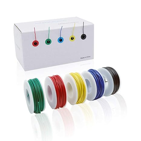 Treedix 24AWG Electronics Wire kit, Hook up Wire Kit 24 Gauge Electric Wire