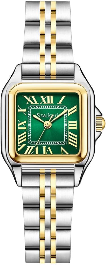 Szaikyri Classic Square Watches for Women with Roman Numerals Ladies Casual Dress Watch