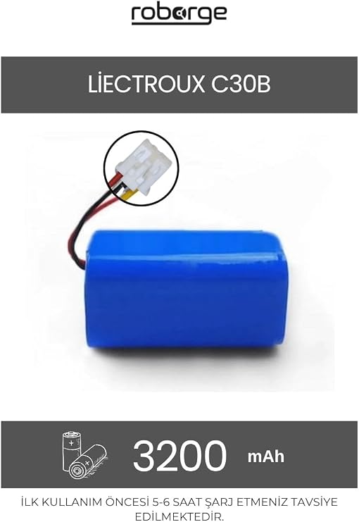 Liectroux C30B Robot Süpürge Uyumlu 3200 mAh Batarya - Muadil Ürün
