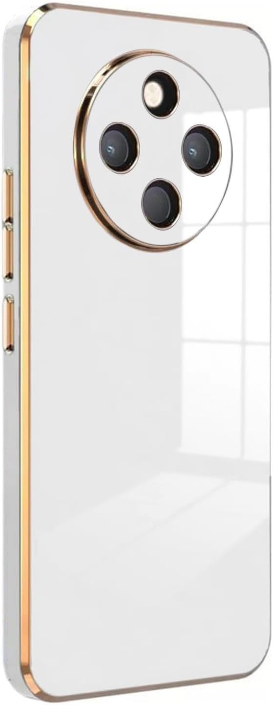 Microsonic Xiaomi Redmi 14C Kılıf Olive Plated Beyaz [Redmi 14C ile Uyumlu Kılıf - Beyaz]