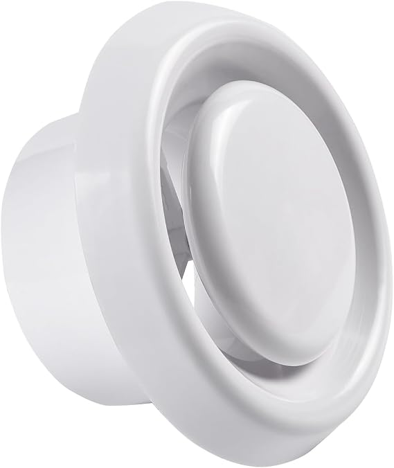 4inch Plastic Round Ceiling Vent, 100mm Adjustable Air Vent Cover