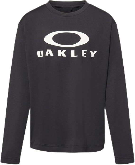 Oakley オークリー Tシャツ FOA408326 BLACKOUT YTR EVO O BARK LS TEE 10.0 ユニセックス子供 US L サイズ 日本 L 160cm相当 吸汗速乾 抗菌 防臭