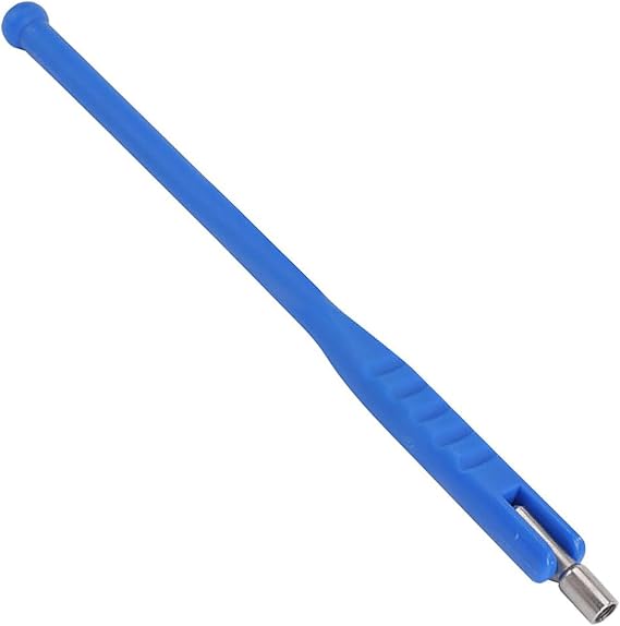 2-in-1 Tyre Valve Stem Puller Tool, 29cm Blue Valve Core Remover & Installer with Built-in Steel Rod, Non-Slip Handle No-Scratch Repair Tool for Car Motorcycle Bicycle Truck Vacuum Tyres