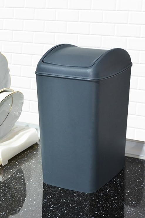 Smartware Soft Çöp Kutusu Döner Kapak 5 LT ANTRASİT