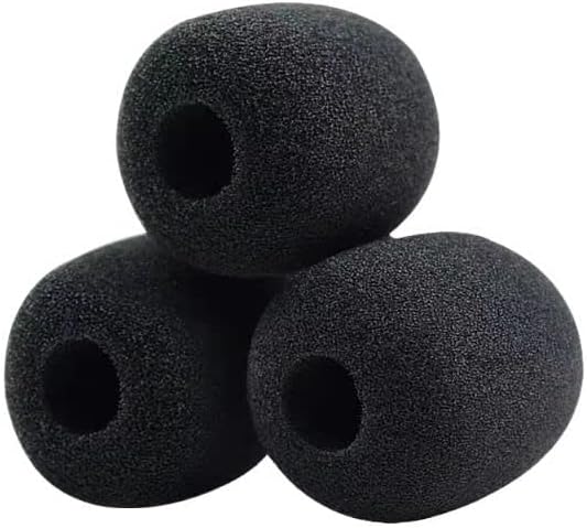 Cloud II Mic Foam Replacement for HyperX Cloud II/Mix/Alpha/Alpha Alpha-S/Cloud Chat Headset Microphone Pop Filter Cover (3 PCS)