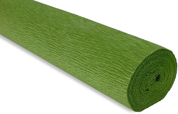 FloristryWarehouse Crepe Paper roll 180g (50 x 250cm) Light Olive (Shade 622)