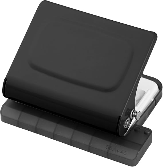 Binder 10-Hole - Paper Punch for Planner A4-30 Holes A5-20 B5-26 - Hole Punch for Office School & DIY - Black