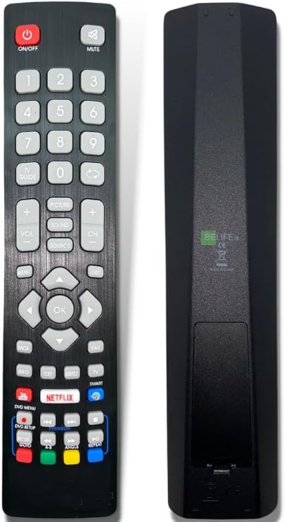 Replacement Remote Control for Blaupunkt TV 55/405V-GB-11B4-UEGBQUX-EU