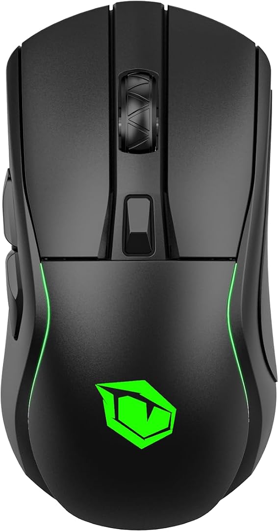 Pusat Reflex Pro Yüksek Performanslı RGB Kablosuz Oyuncu Mouse PixArt AIM 3335 Sensör, 16000 DPI, 400 IPS, 70 Saat Kullanım Süresi, 60 Milyon Tıklama Ömrü, 6 Programlanabilir Tuş -Siyah