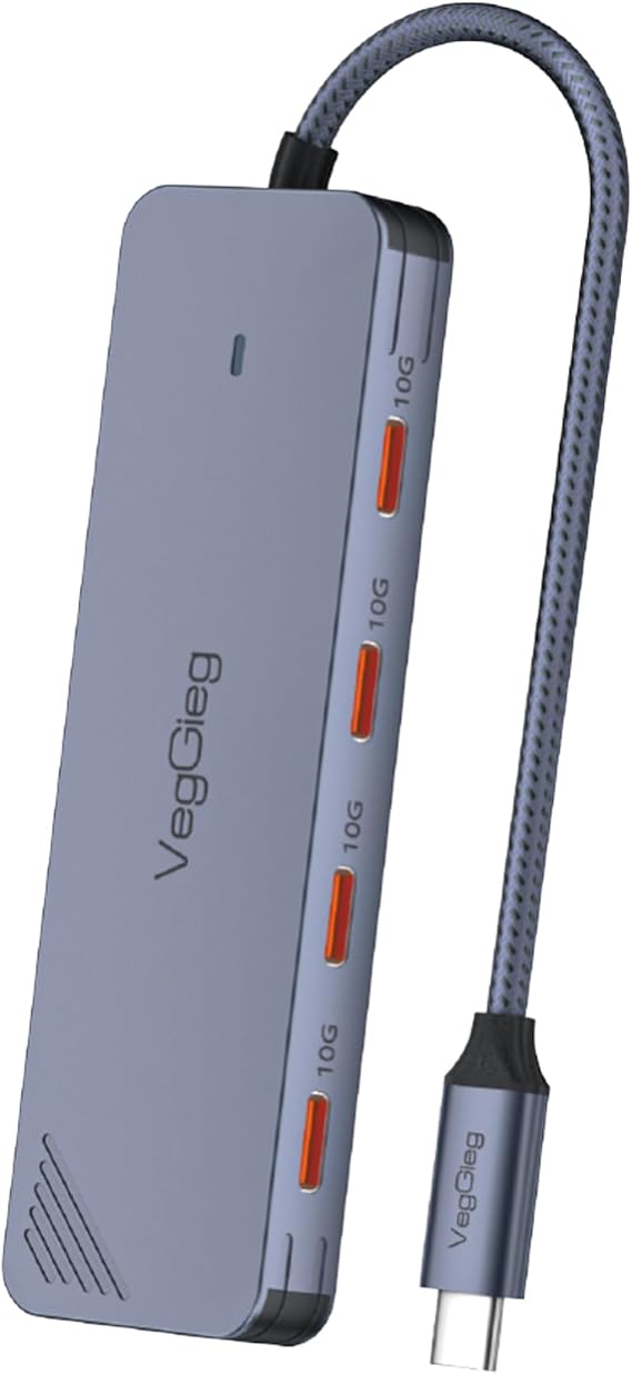 VegGieg 4 Portlu 10Gbps Type-C to 4*USB-C 3.2 Gen2 Type-C Çoklayıcı Dönüştürücü Hub