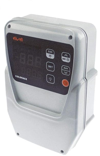 Electronic controller ELIWELL type EWRC 500 NT HACCP model RCS3UDTX20700 installation dimensions 213 x 318 mm 230 V