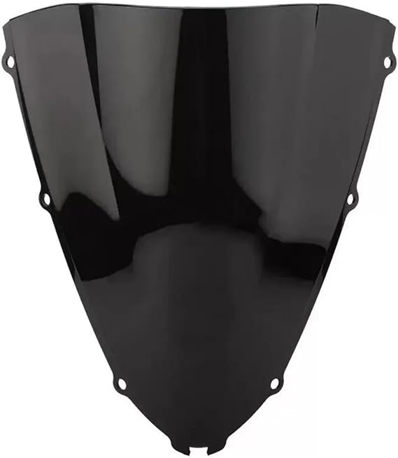 Windscreen Wind Deflectors For Kawasaki For Ninja For ZX14R For X-14 For ZZR1400 2006-2018 Windscreen Double Bubble Windshield Wind Deflectors Front Screen(Zwart)