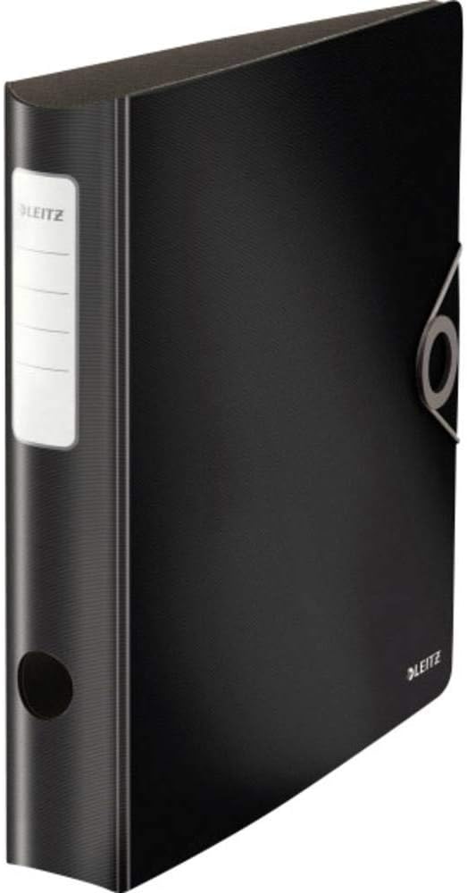 Leitz 10481095 Quality Folder 180° Active Solid, Slim, Black