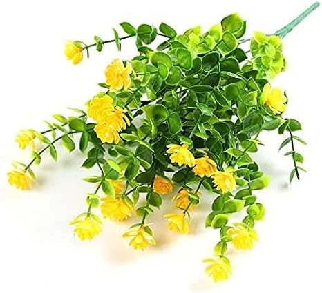 Artificial Flower Yellow Enamel Boxwood Decorative Artificial Plant