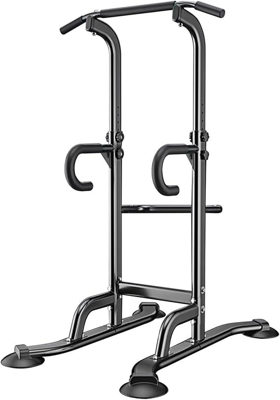 Freestanding Pull Up Bar Adjustable Dip Bar Power Tower Workout Station Muscle Building Strength Training Equipment 1300lbs Weight Capacity