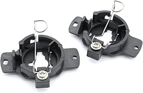 2pcs H1 Headlight Bulb Adapter Socket Holder Retainer Xenon Bulb Cap Base Bracket Mounting Clips, for N/issan Skyline GT-R R32, N/issan 240SX Silvia, N/issan Cefiro A31, M-ercedes, for, W140