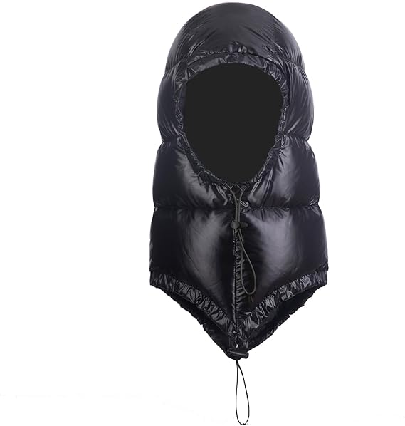 Winter Warm Down Hood Ultralight Windproof Down Cap Outdoor Camping Waterproof Hood Hat for Hiking Skiing Cycling
