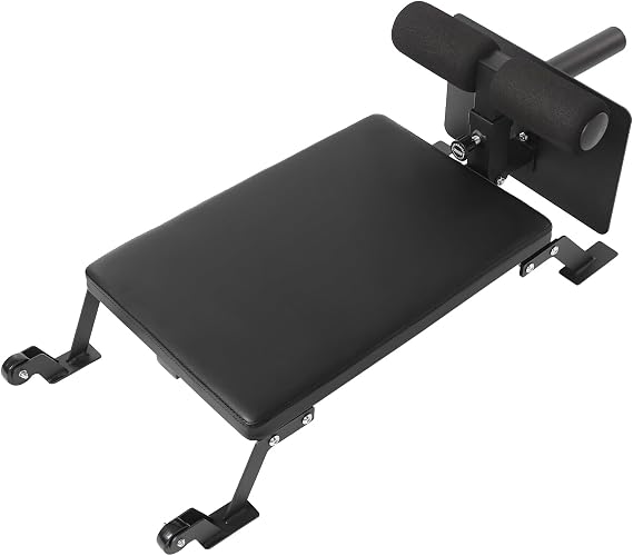 Curl Workout Bench Adjustable Height Leg Exercise Bench with 220LB Weight Capacity & Easy Glide Wheels, Space-Saving Home Gym Hamstring Curl Equipment for Hamstring Training