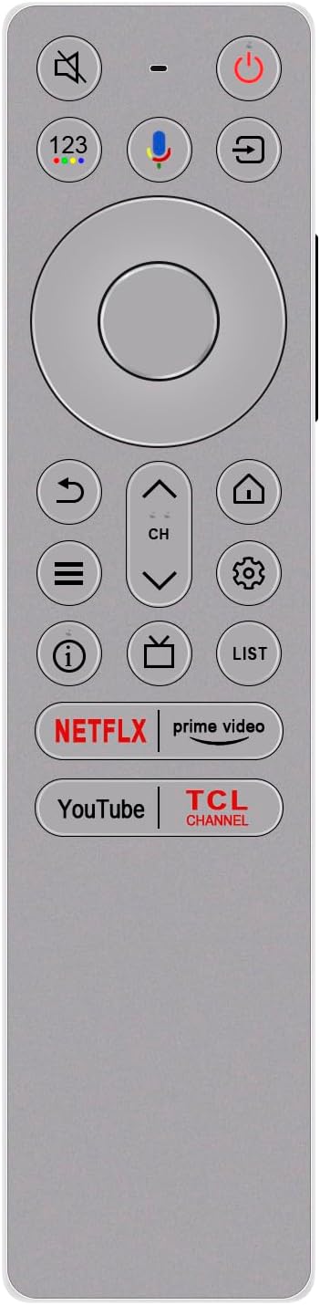 Replace Voice Remote Compatible with TCL RC933 FUB1 LED TV Smart Q10B C755