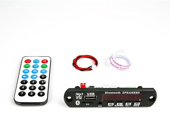 MP3 Çözücü Modülü (SD Kart Girişi, USB 2.0, FM Radyo, Uzaktan Kumanda) (B Kalite)
