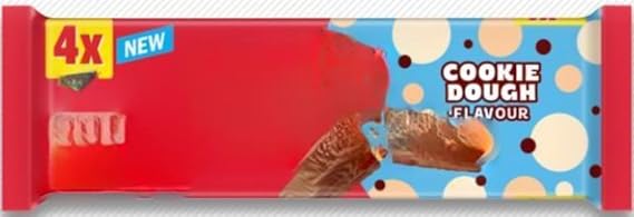 Cookie Dough Flavour Chocolate Bar 4x41.5g (Pack of 2) Delicious Tasty And Twisty Treat Gift Hamper For Birthday,Christmas,Easter,New Year