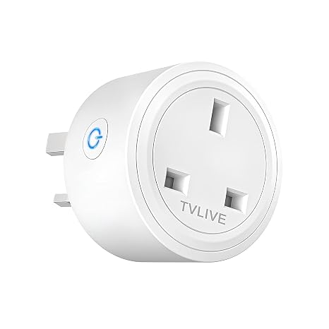 Smart Plug 2 Pack, TVLIVE Smart Plugs that Work with Alexa (Echo, Echo Dot), Google Home Voice Control, Energy Monitoring, Vesync APP Remote Control, Timer & Schedule, wifi plug socket UK