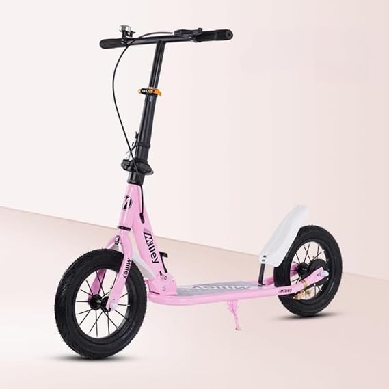 Kickboard Adult Folding Kickboard, Adult Scooter with Disc Handbrake and Extra Wide Wheels Foldable Double Suspension Scooter for Commuting Leisure Transportation