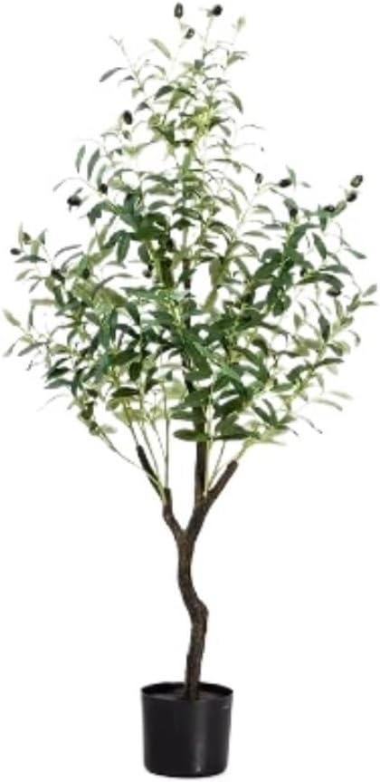 indoor home artificial olive tree fake olive plant pottall fake silk plant fake olive branch fruit no watering needed