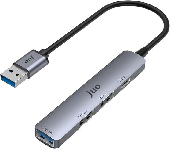 Juo USB-A 4 Portlu USB 3.0 / USB 2.0 Çoklayıcı Dönüştürücü Hub